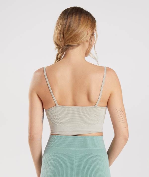 Damske Športové Podprsenky Gymshark Pause Seamless Bralette Siva | YP7460815